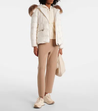 Moncler Boed Shearling-trimmed Down Jacket