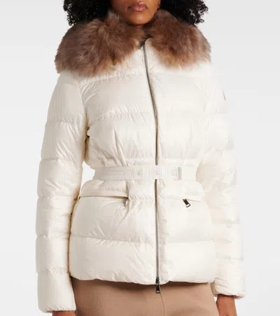 Moncler Boed Shearling-trimmed Down Jacket
