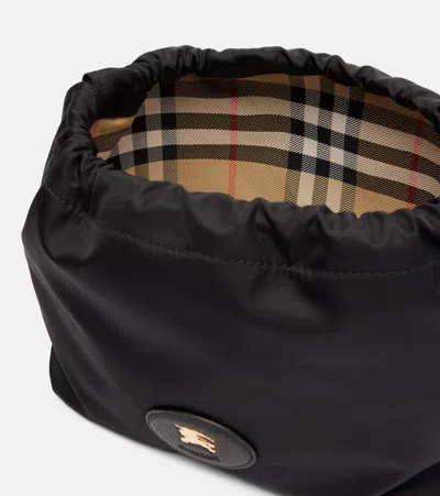Burberry Horseshoe Reversible Pochette With Coulisse