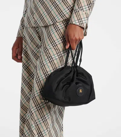 Burberry Horseshoe Reversible Pochette With Coulisse