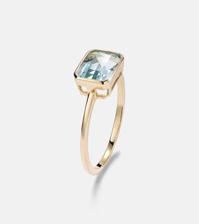 Mateo 14kt Gold Ring With Blue Topaz