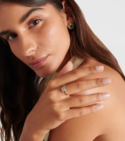 Mateo 14kt Gold Ring With Blue Topaz