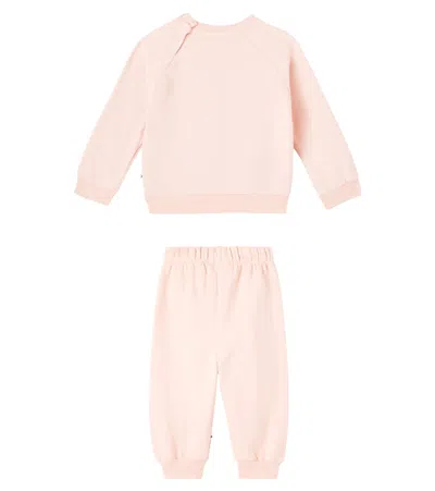 Molo Disc And Simeon Sweatshirt And Sweatpants Set In Pink