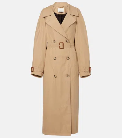 Isabel Marant Elea Double-breasted Flowing Trench Coat