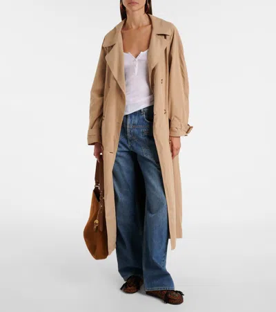 Isabel Marant Elea Double-breasted Flowing Trench Coat