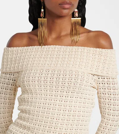 Isabel Marant Dermottega Crochet Off-shoulder Top