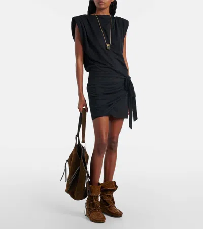 Isabel Marant Marielle Draped Cotton Minidress