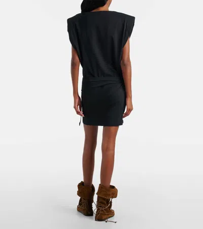 Isabel Marant Marielle Draped Cotton Minidress