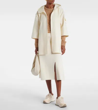 Moncler Pacey2 Suede And Nubuck Low-top Sneakers In Neutral