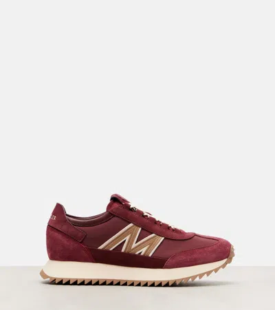 Moncler Pacey2 Suede-trimmed Sneakers