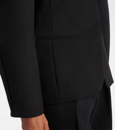 Jacquemus Tailored Blazer Peplum Structured Shoulders In Black