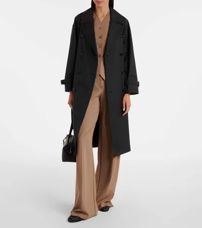 Max Mara Fiorito Cotton-blend Twill Trench Coat