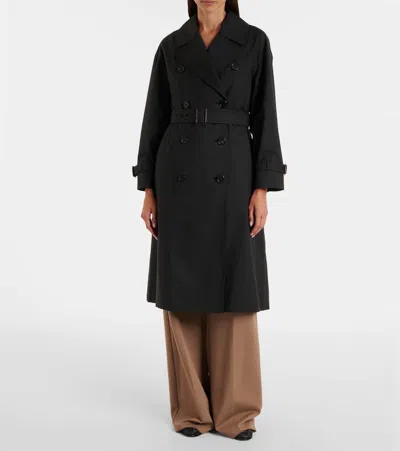 Max Mara Fiorito Cotton-blend Twill Trench Coat
