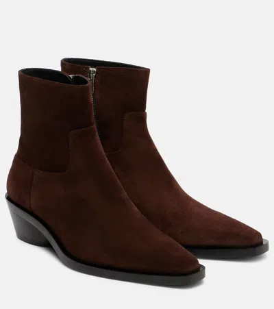 Proenza Schouler Bronco Suede Ankle Boots