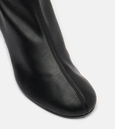 Proenza Schouler Tee Crinkled-leather Ankle Boots In Black