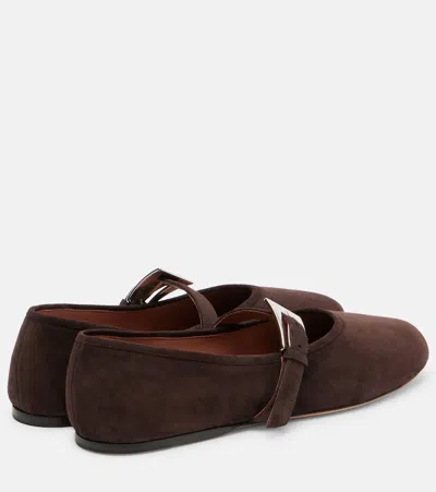 Paris Texas Sveva Suede Mary Jane Flats