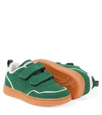 Liewood Soft Bow Kitten Heel Slingback Pump In Green