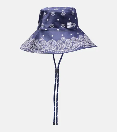 Miu Miu Bandana-print Bucket Hat