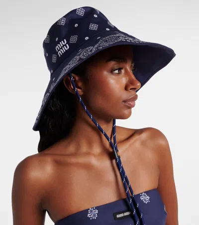 Miu Miu Bandana-print Bucket Hat