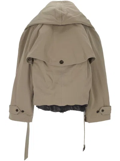 Balenciaga Deconstructed Cotton Twill Trench Coat