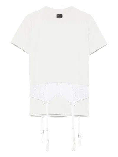 Balenciaga White Lingerie T-shirt In White