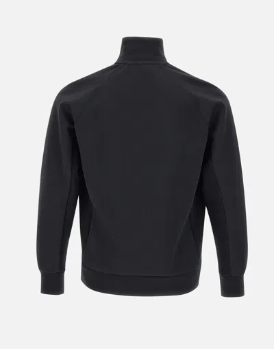 Hugo Boss Sweatshirt With Stretch-cotton Inserts In Black
