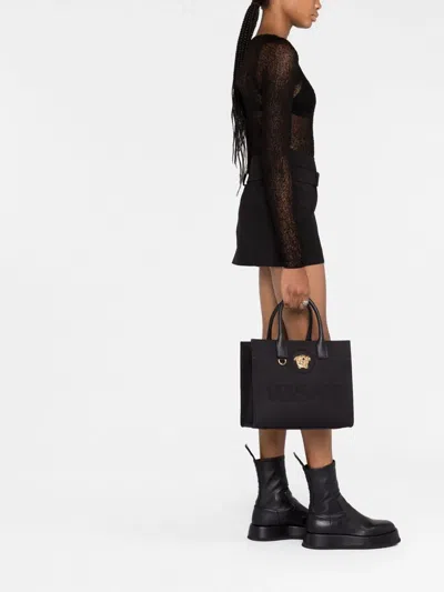 Versace Small Medusa Canvas Tote Bag