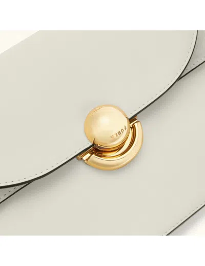 Furla Sfera S Shoulder Bag In Cream Color Leather