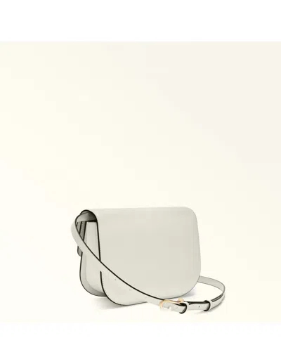 Furla Sfera S Shoulder Bag In Cream Color Leather
