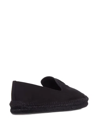 Christian Louboutin Men Nanou Mooncrest Ivy Flat Canvas In Black