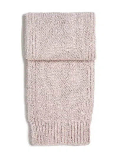 Jil Sander Logo-patch Knitted Scarf In Neutral