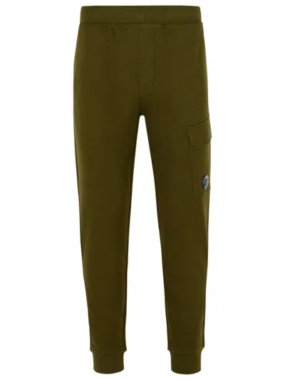 C.p. Company Utility Jogger Pants Featuring Cargo Pocket In Green