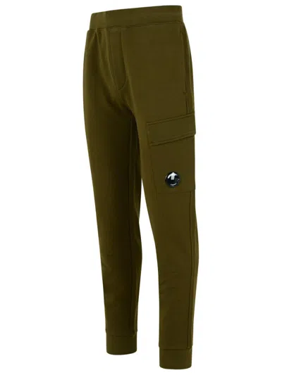 C.p. Company Utility Jogger Pants Featuring Cargo Pocket In Green