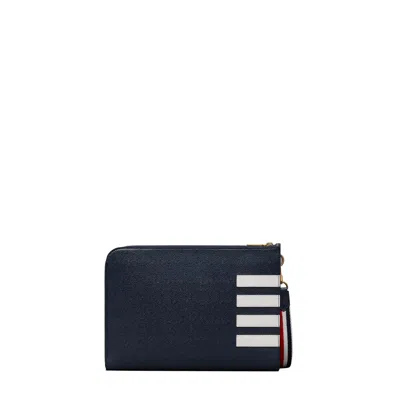 Thom Browne 4-bar Wallet In Blue
