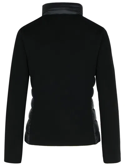 Moncler Padded Zip-up Cardigan In Black