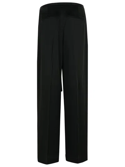 Rohe Róhe Black Acetate Blend Trousers In Black