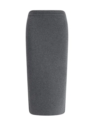 Tom Ford Women Cashmere Skirt In Gray