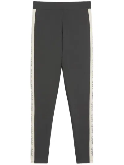 Weekend Max Mara Elastic Waist Leggings In Gray