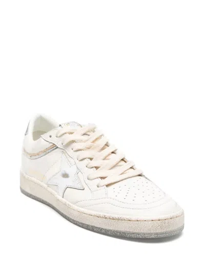 Golden Goose Low Top Sneakers With Rubber Sole And Metallic Accents