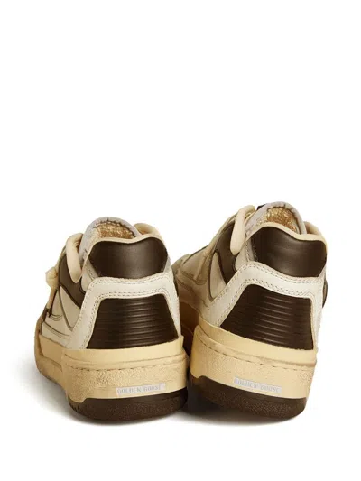 Golden Goose Forty2 Leather Upper Heel And Spur Suede Toe Rubber Star In Multi