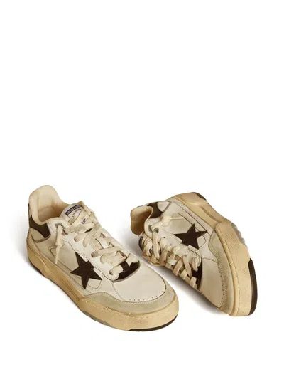 Golden Goose Forty2 Leather Upper Heel And Spur Suede Toe Rubber Star In Multi