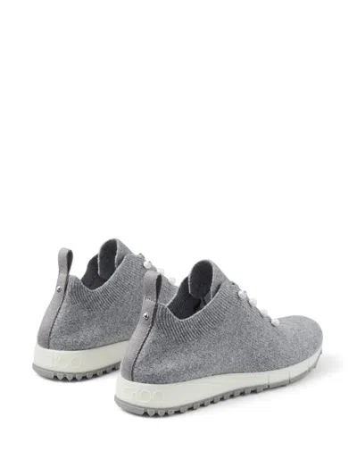 Jimmy Choo Veles Pearl Embellished Sneakers In Gray