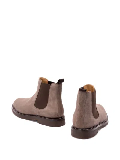 Brunello Cucinelli Men Leather Chelsea Boots