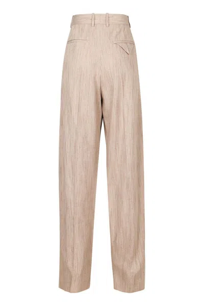 Bottega Veneta Pants In Neutral