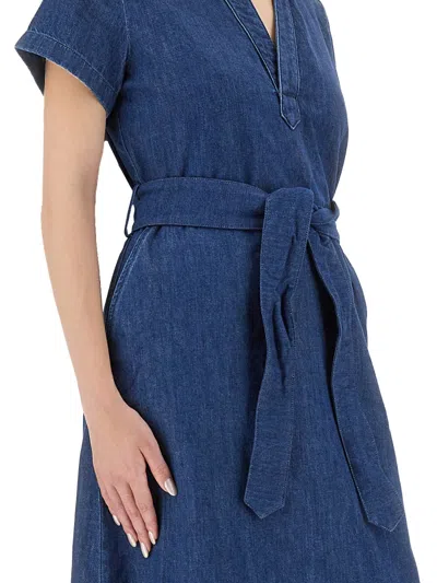 Apc A.p.c. Women Denim Annelie Dress In Blue