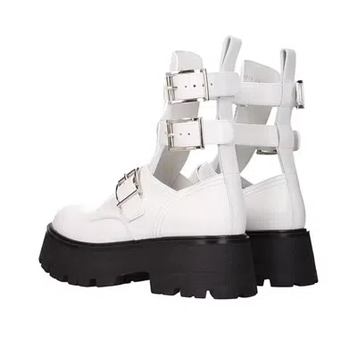 Alexander Mcqueen Leather Ankle Boots