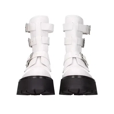 Alexander Mcqueen Leather Ankle Boots