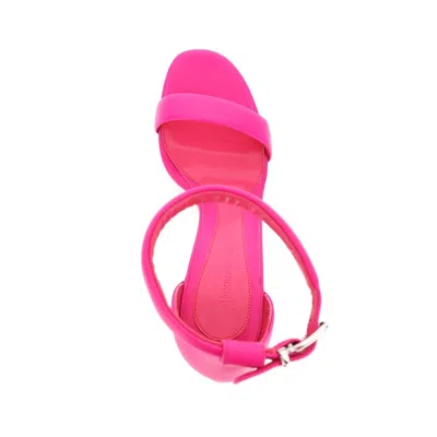 Alexander Mcqueen Sculpted-heel Leather Sandals In Pink