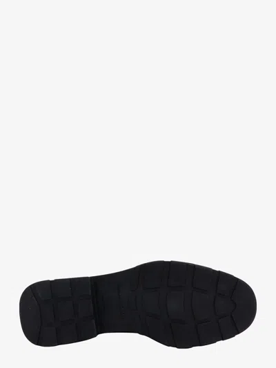 Alexander Mcqueen Black Lace-up Shoes With Quarter-brogue Detail In Leather Man In Black