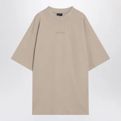 Balenciaga New  Back Medium Fit T-shirt In Neutral